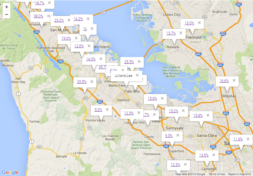 Map to Silicon Valley Real Estate Market Trends